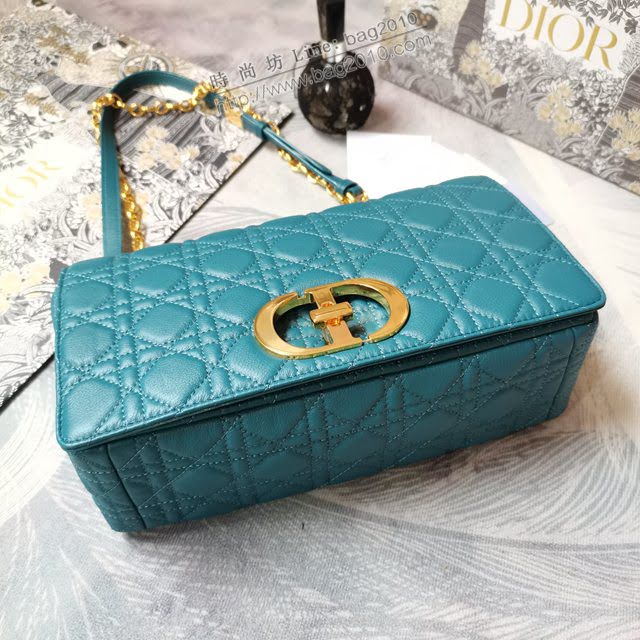 Dior女包 迪奧Caro羊皮內裏大號鏈條包 Dior手提肩背斜挎包  dfk1864